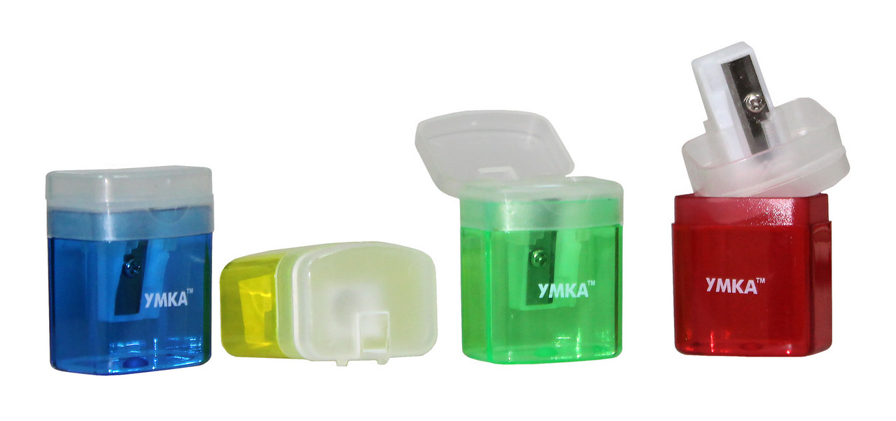 Підстругачка для олівців УМКА (ТЧ61), пластикова, з контейнером